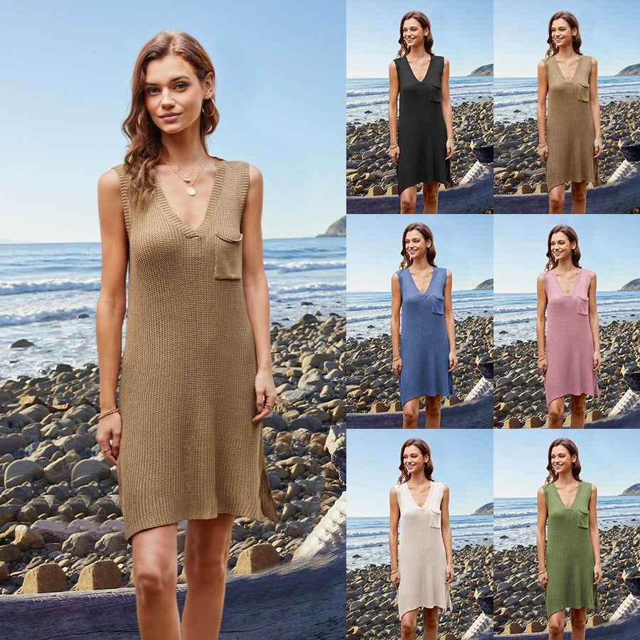 The Kelp Wrap Split Dress